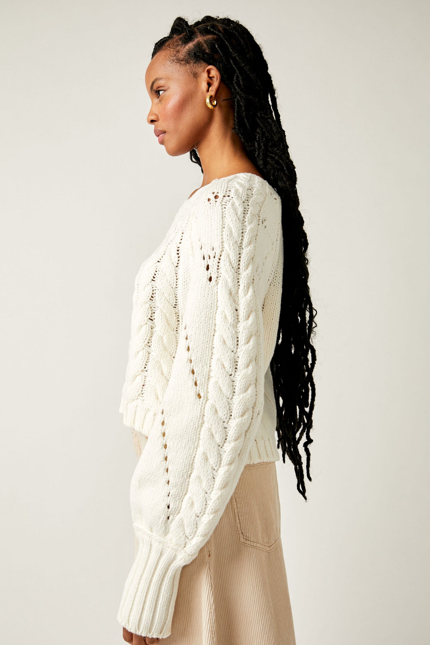 Sandre Cable Pullover
