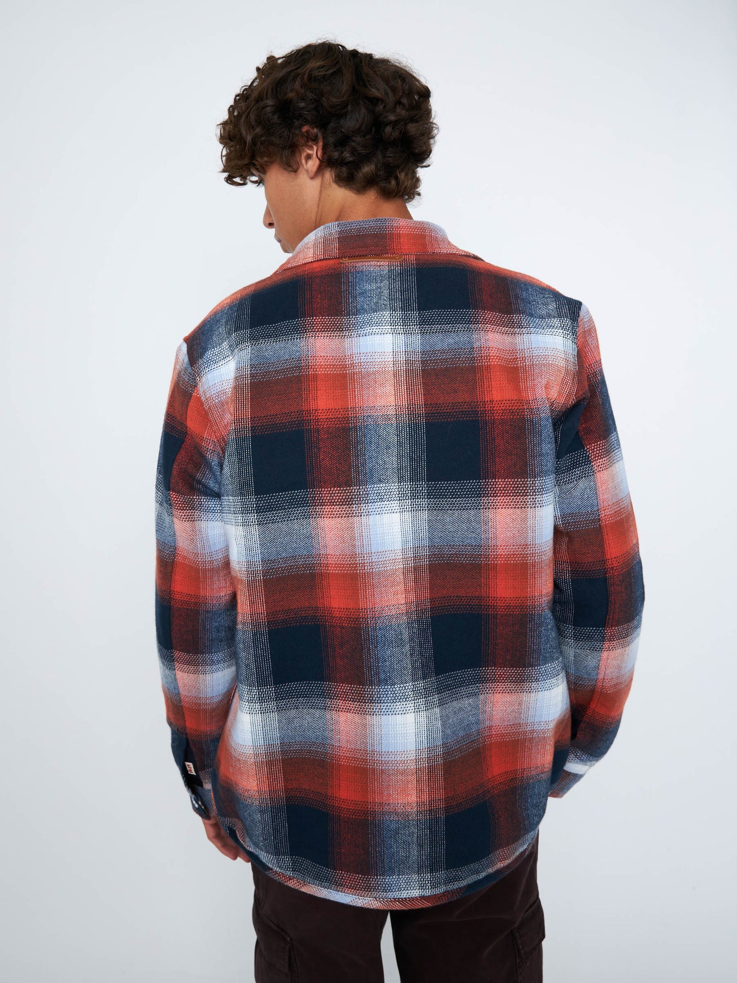 Teddy Lined Recycled Check Overshirt