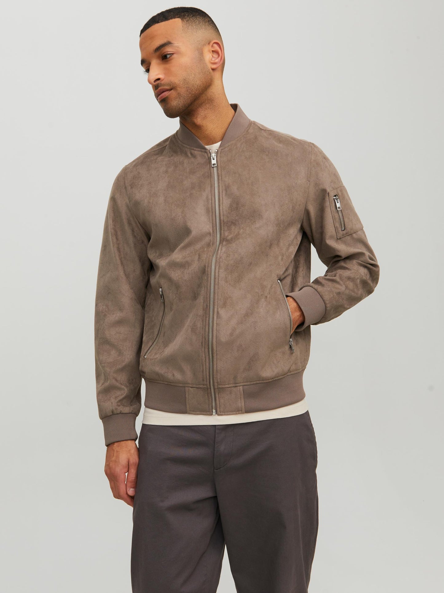 Rocky Faux Suede Bomber