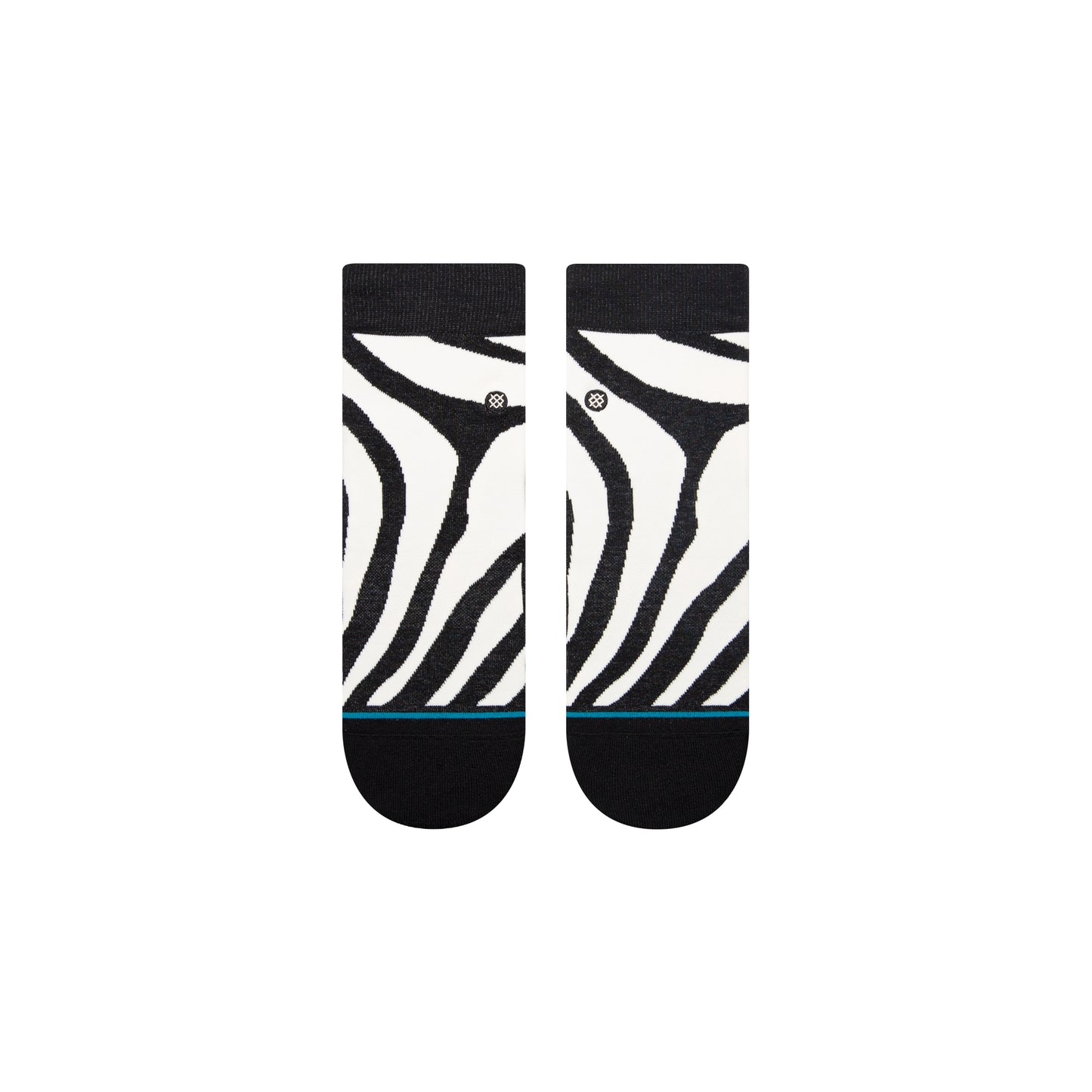 Zebra Quarter Sock