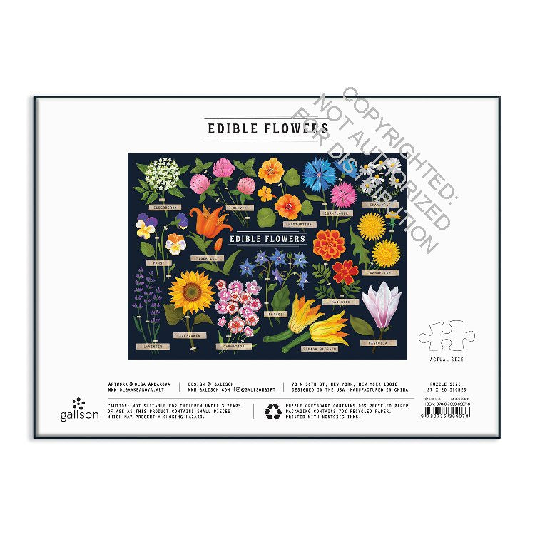 Edible Flowers Puzzle